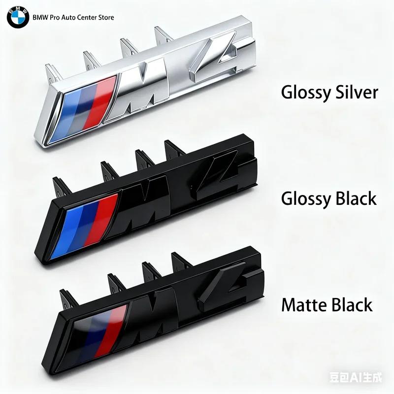 3D ABS car front grille badge BMW E87 F20 F52 F23 F45 F46 E46 E90 E92 E93 Decorative Competition Edition M logo