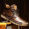 Мужские ботинки ручной работы из натуральной кожи, мужская обувь, удобные ботильоны для мужчин, повседневная обувь