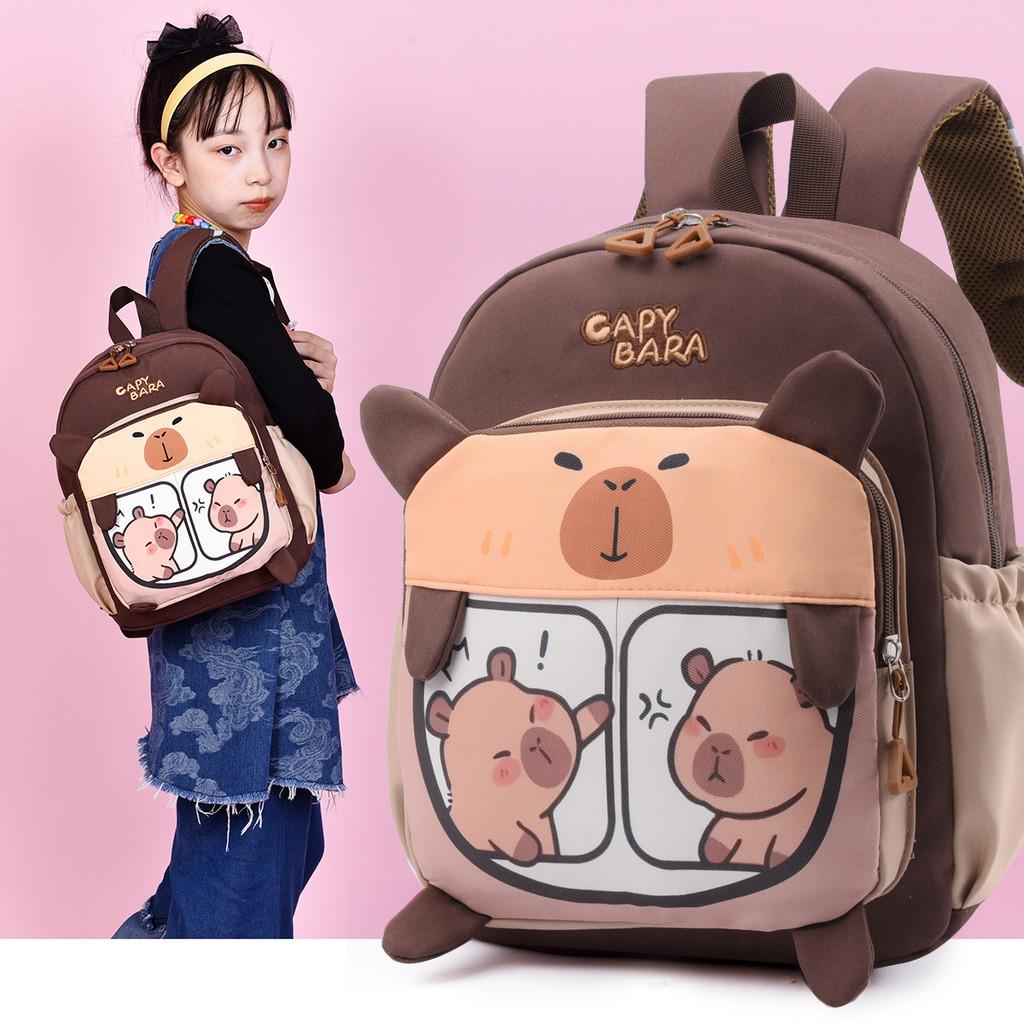 Kids Cartoon Animal Backpack With Ergonomic Shoulder Straps For School Kids