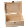 Unfinished Wood Box Wooden Box  Wood Box with Lid Wooden Chest Storage Box  Jewelry Box Craft