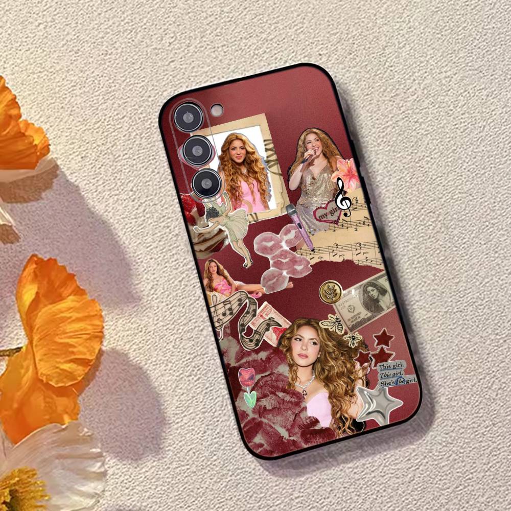 Singer S-Shakira Fashion Phone Case Black Silicone Soft For Samsung Galaxy A73,A72,A71,A70,A53,A52,A51