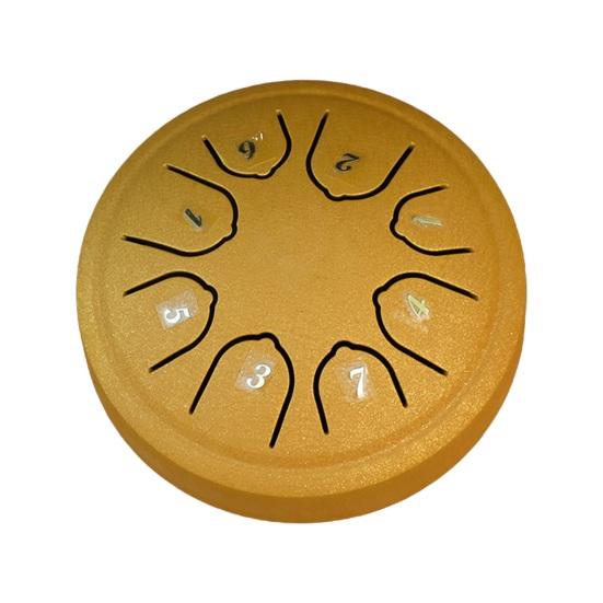 Стальной язычковый барабан 8 нот язычковый барабан Handpan Ethereal Drum Медитационный музыкальный инструмент Садовый барабан для дождя