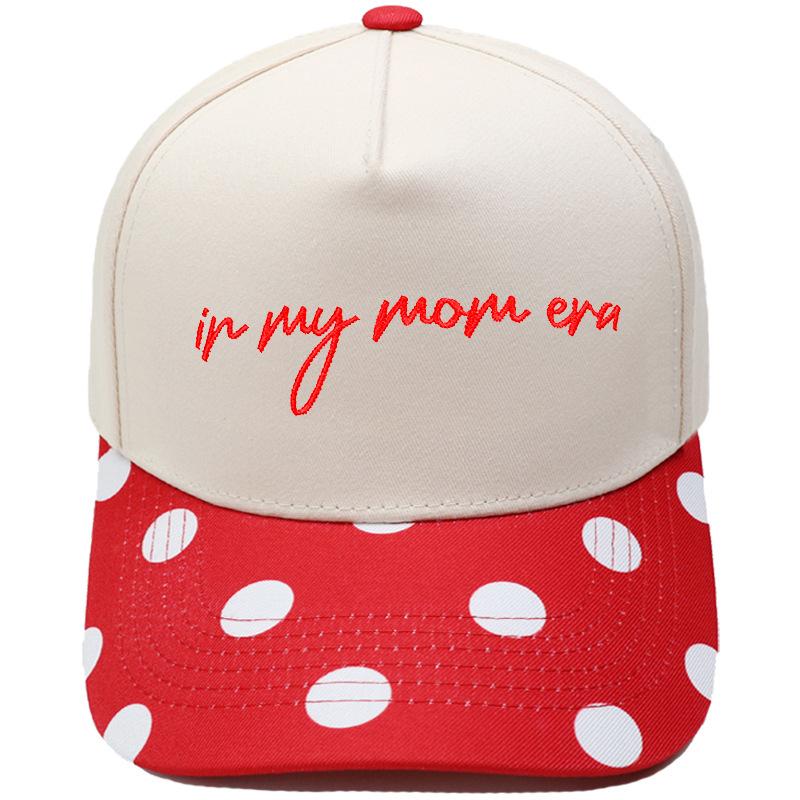 In my mom era truck driver hat embroidery retro leopard print color matching baseball cap men and women casual