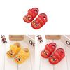Tiger Head Baby Shoes With Silk Upper For Toddler Learning And Antislip Grip