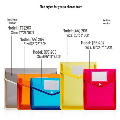 A4pp 3D Водонепроницаемая сумка для документов на кнопке - Прозрачная, с возможностью нанесения логотипа, для хранения бумаг и конференций