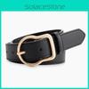 With Womens Belt Solid Color Design And Irregular Needle Buckle For Wear Casual