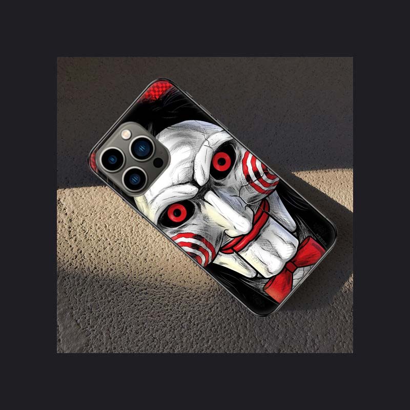 Saw Jigsaw Killer Hhorror Phone Case For Apple Iphone 16 15 Plus Soft 13 12 Mini Cover 11 14 Pro Max Capa X XS XR 8 7 Shell Coqu