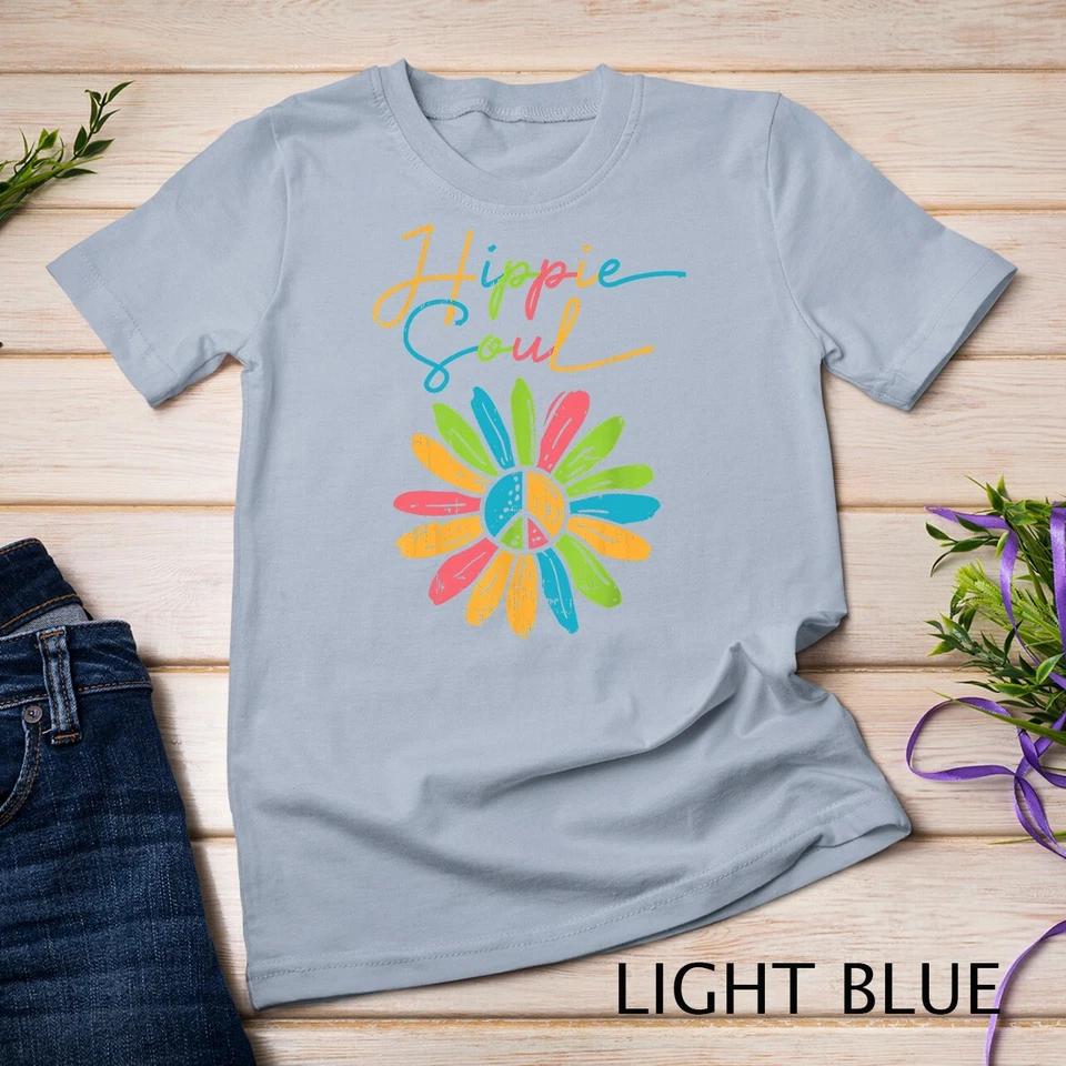 Hippie Soul Peace Flower Retro Floral Hippi Hippy Women T-Shirt Unisex T-shirt 6