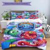 3pcs Duvet Cover Set (1*Duvet Cover + 2*Pillowcase, Without Core), Game Rainbow Friends Print Bedding Set, Bedroom Decor, All‑Season, Birthday Gift