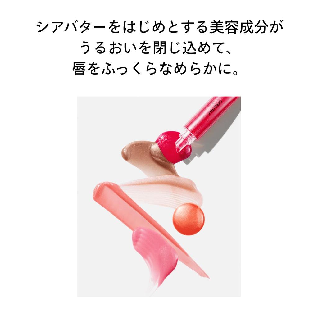 Shiseido Блеск-гель для макияжа губ Shimmer Gel Gloss 06 Daidai Orange 7,7 г | Помада | В тюбике | Сияющий, Блестящий, Увлажняющий | Shiseido