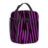Печать зебры черно-белая Сумка для ланча портативная алюминиевая фольга утолщенная термоизоляция сумка для ланча водонепроницаемая сумка для ланча