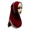 Elastic Fit Women Turban Cap Pull On Pull On Head Wrap Gift Idea Beaded Hijab Scarf  Muslim Women