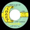 7-дюймовая пластинка LYNN ANDERSON Thats A No No CH5021 CHART 1969 US CountryFolk Б/у