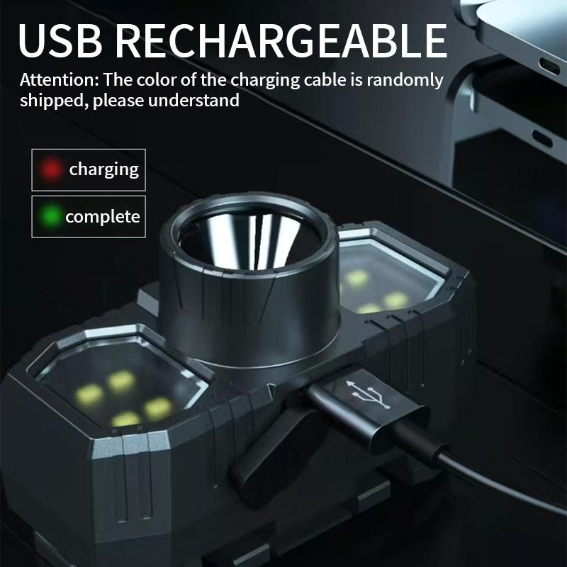 Powerful COB LED Headlamp 3 Lighting Modes Waterproof Head-mounted Flashlight Super Bright For Outdoor Camping Fishing Lighting