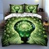 Glowing lightbulb design. Bedding Duvet cover sets Duvet covers Pillowcases gifts (1 * Duvet Cover 2 * Pillowcases, without duvet insert)