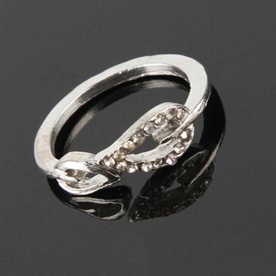 Женское кольцо со стразами и двумя листами, открытое кольцо, ювелирное изделие для влюбленных, подарок на вечеринку