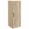 Wall Mounted Cabinet in Sonoma Oak Finish 33 x 34.5 x 90 cm Particleboard