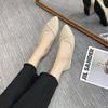 Fashion 2024 Fashion Slip On Loafers Breathable Stretch Ballet Shallow Flats Women Soft Bottom Pointed Toe Boat Shoes Plus Size 43