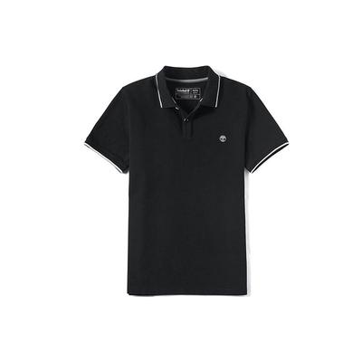 Рубашка поло Slim Fit с коротким рукавом и вышитым логотипом, мужская черная рубашка поло A1ZK3001