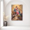 Canvas print, Virgin Mary with Child among angels Segovia