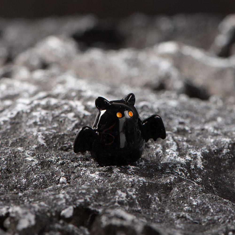 3D Halloween Pumpkin Skeleton Figurines Cartoon Miniatures Ghost Ornaments Home Decor