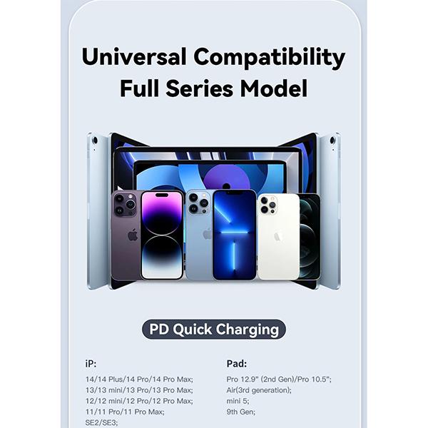 Essager Магнитный кабель 29 Вт USB C to Lightning 3A, магнитный зарядный шнур для быстрой зарядки, не спутывающийся, для Airpod iPhone 14 13 12 pro