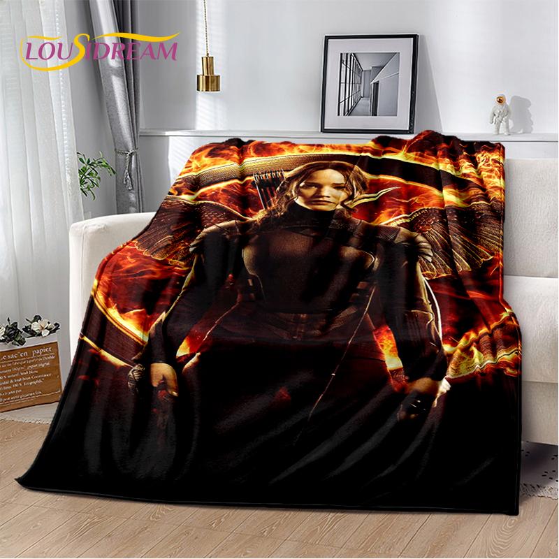 3D The Hunger Games Movie Archer Character Soft Flannel Blanket for Beds Bedroom Sofa Picnic,Throw Blanket for Cover Outdoors