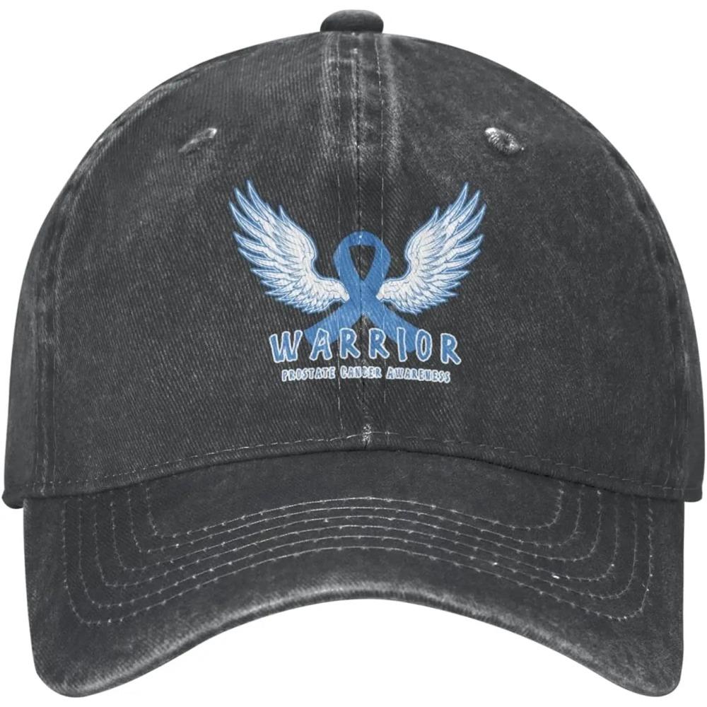 Кепка-бейсболка Warrior Prostate Cancer Aware Hat унисекс CottonFits для мужчин и женщин, регулируемая кепка из стираного денима для папы