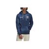 Adidas Originals Trefoil Print Hoodie Men Tops Blue HL9283