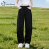 Women's High-Waisted Wide-Leg Casual Trousers