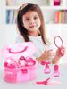 Детский игровой домик, игровой набор с зеркалом для макияжа, чемодан для хранения, реквизит для игры в макияж с феном