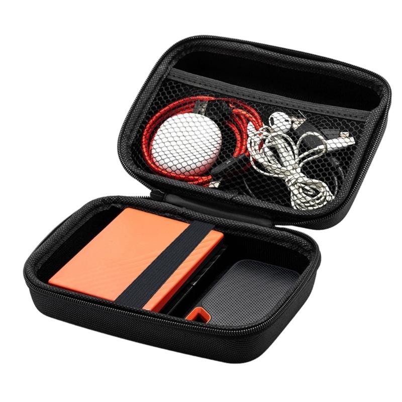 Многоцелевой дорожный чехол-крышка Портативный бокс для хранения Жесткий чехол из EVA Встроенный сетчатый карман для электроники и устройств