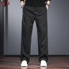 Мужские повседневные брюки большого размера, мягкие, прямого кроя, для весны и осени