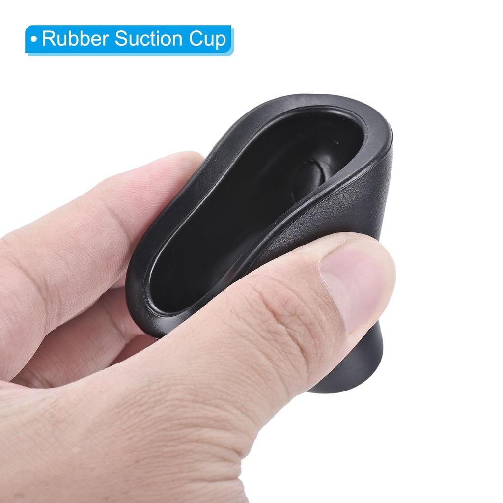 PATIKIL 8 предметов для извлечения мячей для гольфа, резиновая ручка-паттер с присоской, задняя часть для пикера, верхняя трубчатая ручка, черная