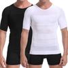 Men's Slimming Body Shaper Short Sleeve T-Shirt Tops Undershirt Abs Abdomen Base Layer Compression Shirt