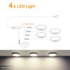 Ultra-Thin 5W LED Ceiling Panel Lights Dimmable Touch Sensor Cabinet Light For Closet, Display Shelf, Cabinet