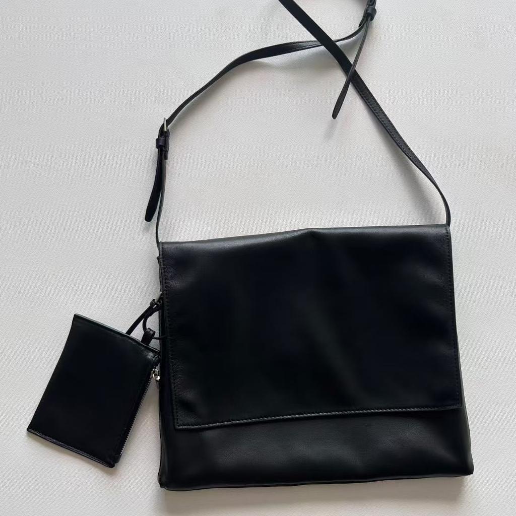 THE-ROW New Style Sheepskin Tassel Decoration Versatile Large Capacity Bag Single Shoulder Underarm Vintage Style Bag