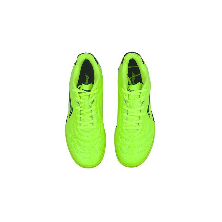 Li Ning TF Studded Anti-Slip Shock Absorbing Durable Low-Top Football Shoes Kids Football Shoes Fluorescent-Green ASTQ014-5