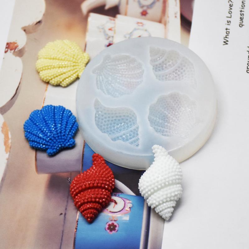 Versatile Seashell Mirror Silicone Mold for Jewelry & Crafts