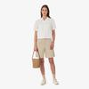 [Lacoste] Women's Linen Openwork Short Sleeve Shirt CF197E-56G70V