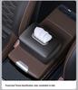High-End Car Armrest Tissue Box - Hanging Storage for Napkins & Papers