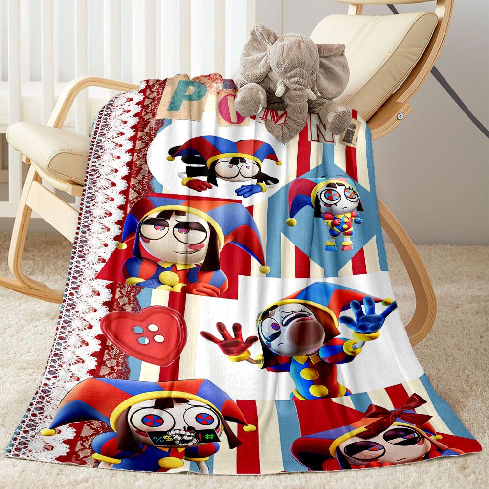 Digital Circus Blankets are suitable for living rooms,making them an ideal choice for outdoor travel and gifts.