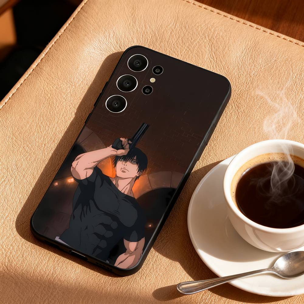 Чехол для телефона Toji F-Fushiguro Jujutsu K-Kaisen Для Samsung S26,S25,S24,S21,S22,S23,S30,Ultra,S20,FE,Lite,10,9, Черный чехол
