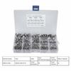 180-Piece Self-Tapping Screw Kit, M3 M4 M5 M6 High Hardness Stainless Steel Flat Head Self-Tapping Screws, Multi-Purpose Set