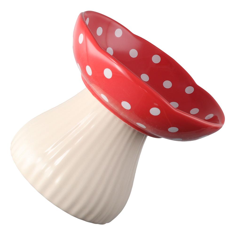 5.9*5.9*4.7 дюймов миска для воды красная миска для кошачьего корма многоцелевая миска для кошачьего корма в виде гриба