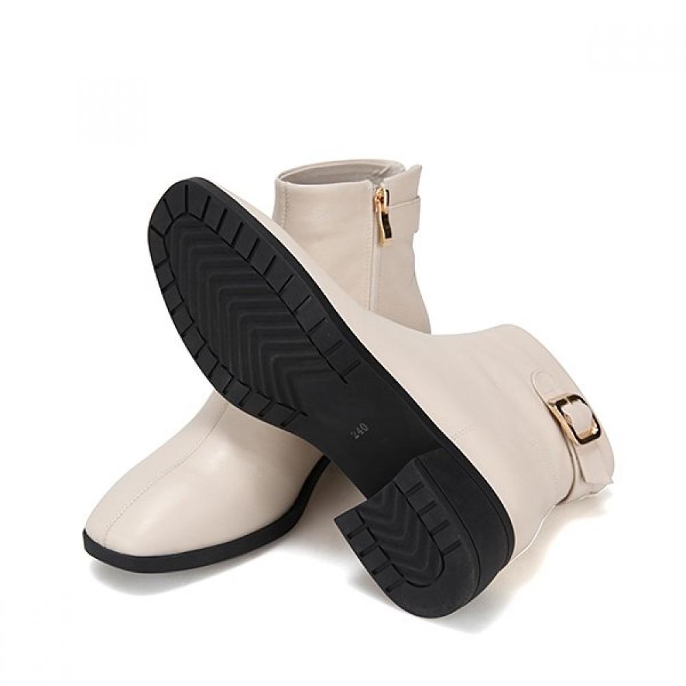 Barbara Leather Buckle 5cm Women S Ankle bootS Bzg802iv