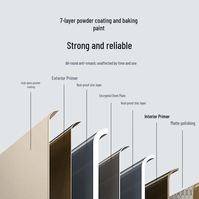 Lieve 1.2m Fingerprint Dual-Door Vertical Safe