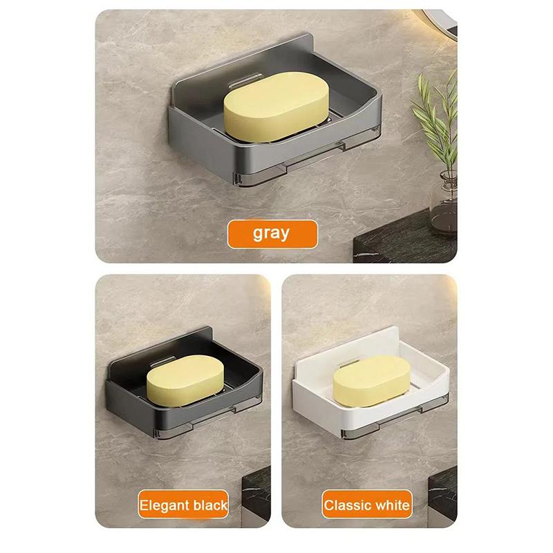 Держатель для мыла в ванной комнате, настенный держатель для мыла, органайзер, мыльница с двойным сливом, аксессуары для ванной комнаты