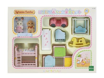 Sylvanian Families Набор детской мебели Сертификация ST Mark для детей от 3 лет и старше Игрушечный кукольный домик Sylvanian Families EPOCH Кукла/Мебель [Набор улыбающихся]