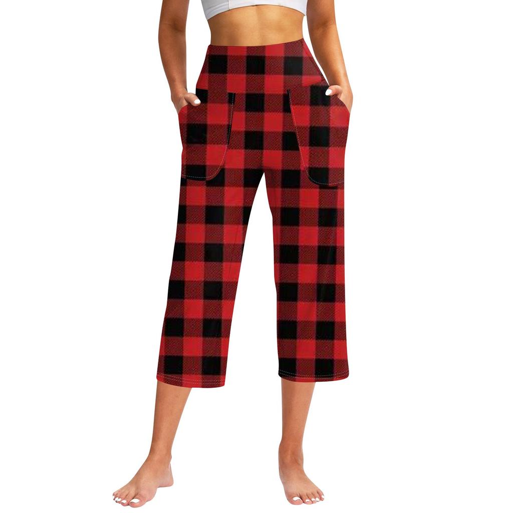 Женские повседневные брюки с карманами и высокой талией, спортивные штаны Seven Pants